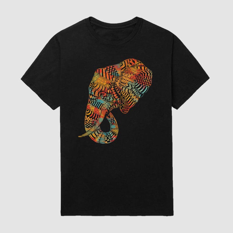 Vintage Ethnic Elephant T-Shirt