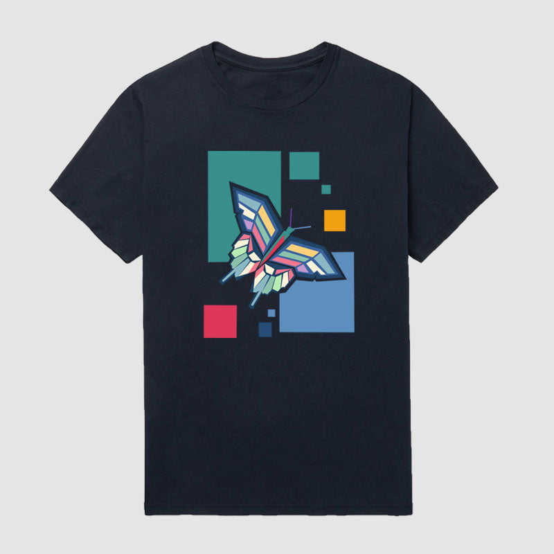 Geometric butterfly T-shirt