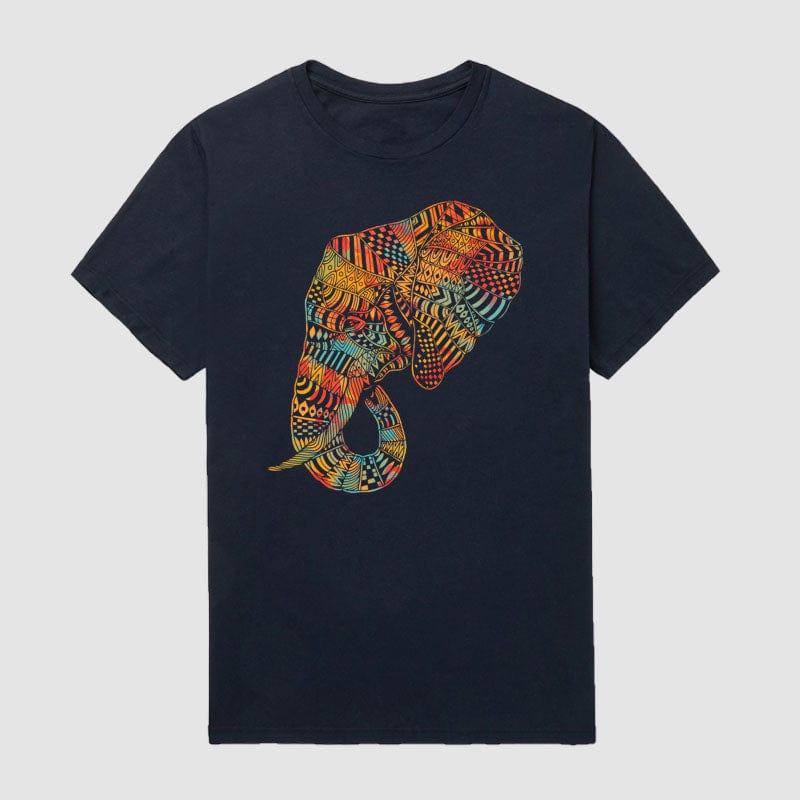 Vintage Ethnic Elephant T-Shirt