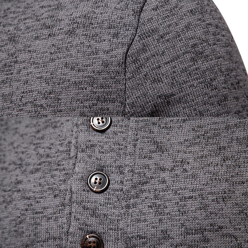 Henley Casual Sweatshirt