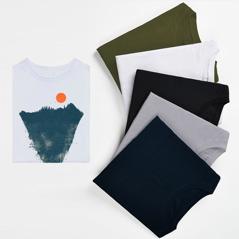 geometric mountain T-shirt