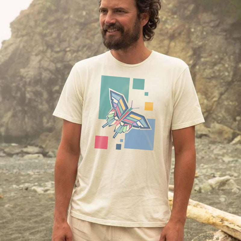 Geometric butterfly T-shirt