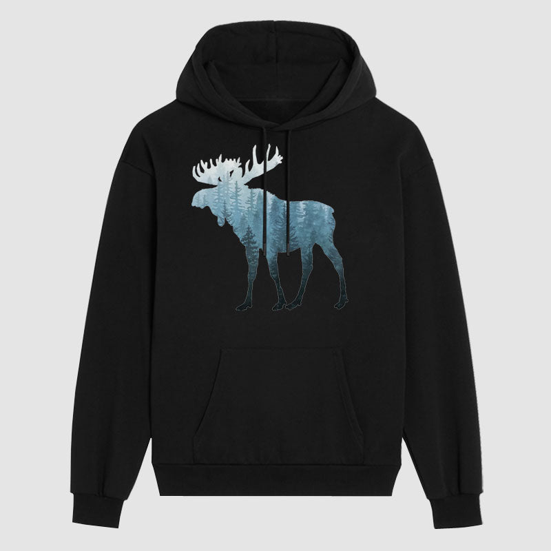 Forest Moose Hoodie