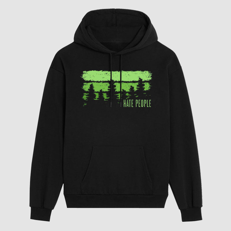 I Hate People Forest Hoodie