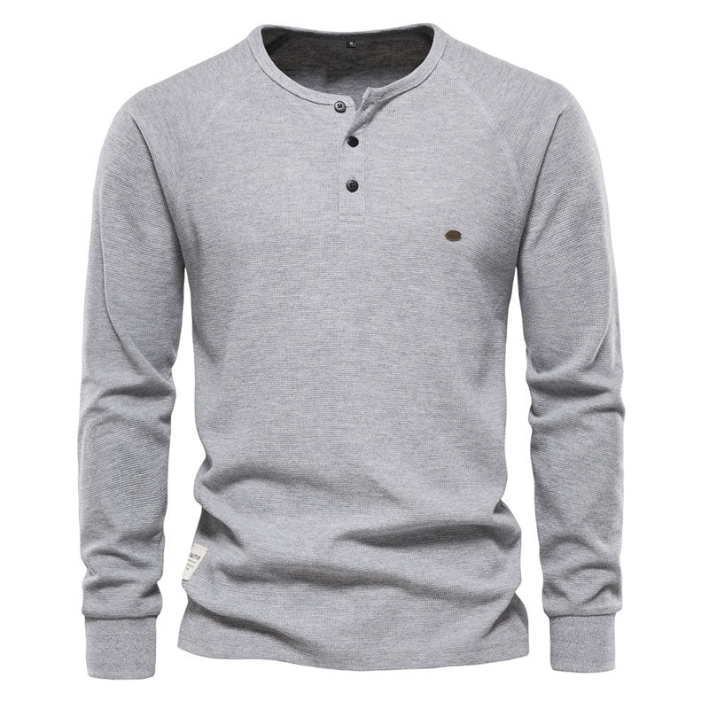 Waffle Henley Top