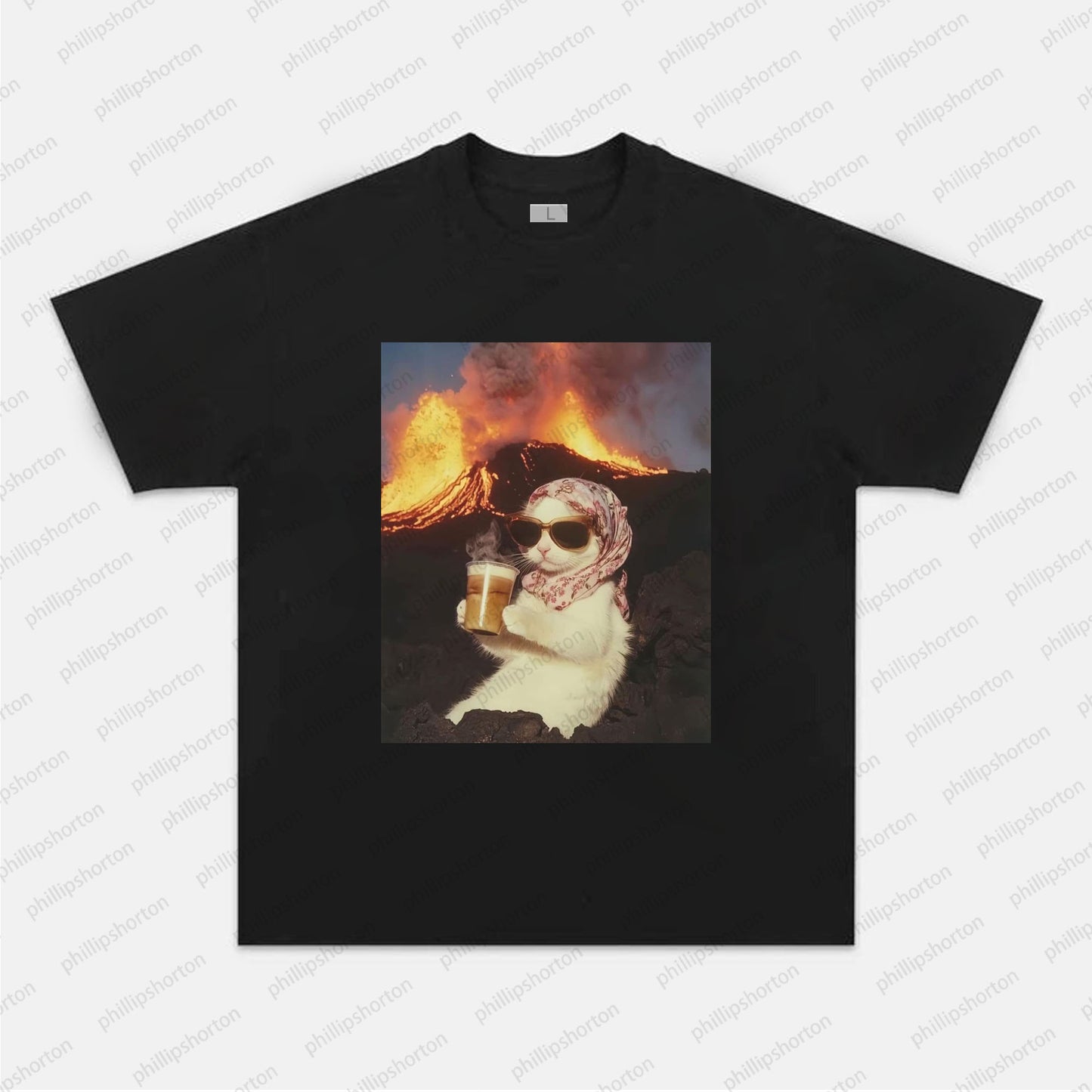 CAT LIGHTS FIRE TEE