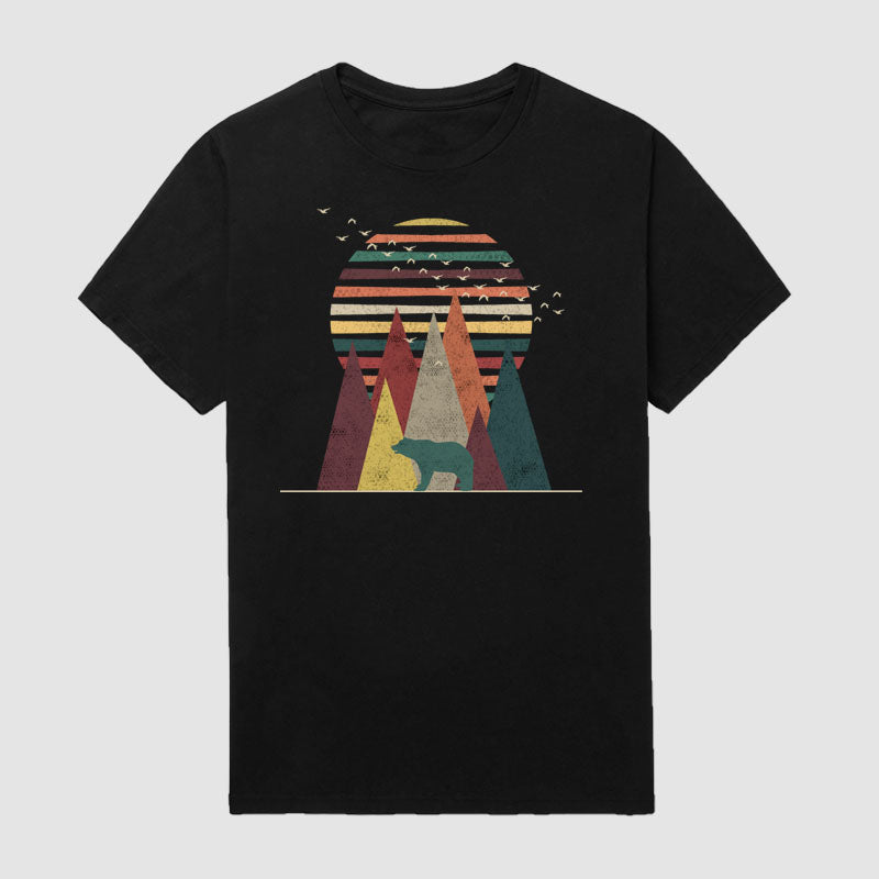 Retro  Bear  Top T-Shirt