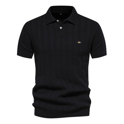 Men's Premium Casual Short Sleeve Knitted Polo Top