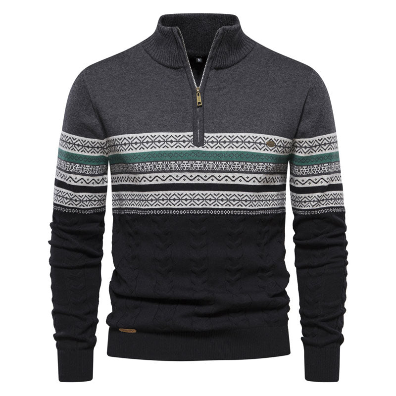 High Quality 1/4 Henley Sweater Sweatshirt