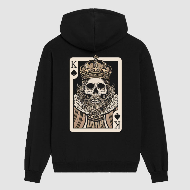 Poker King printed hoodie