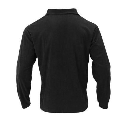 Casual Corduroy Snap Button Long Sleeve Shirt