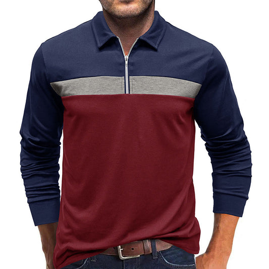 Men's Casual Paneled Long Sleeve Paul Top