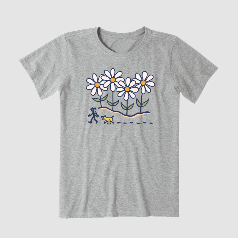 Vintage Daisy Hiking Short Sleeve T-Shirt