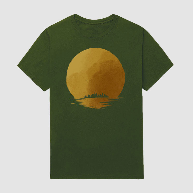 Men Gold Edition Urban Sunset Short Sleeve T-Shirt