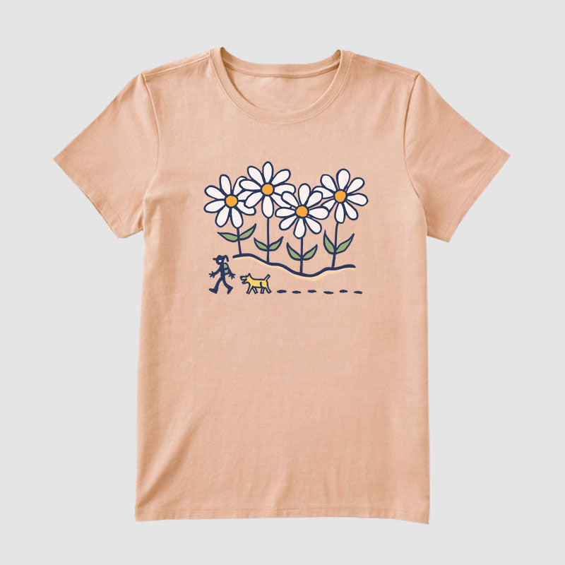 Vintage Daisy Hiking Short Sleeve T-Shirt