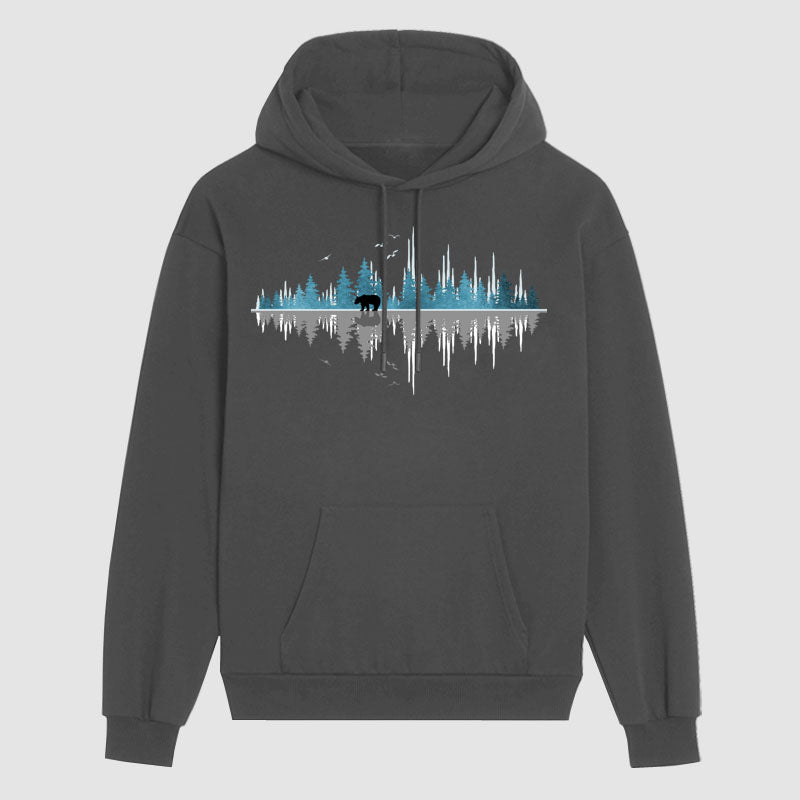 Musical Sonic Mountain Bear Hoodie