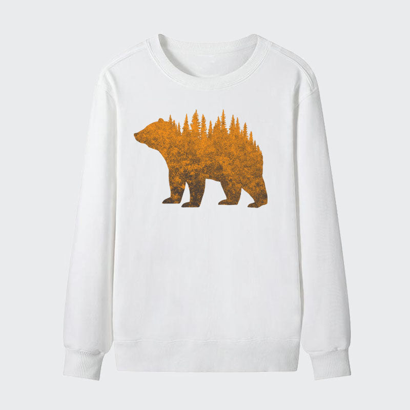 Men Gold Edition Outdoor Bear Cotton Sweatshirt