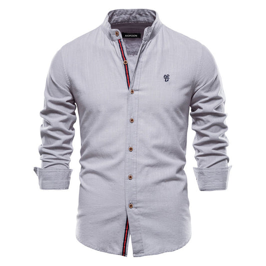  casual cotton and linen shirt