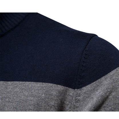 Henley Half-Zip Pullover Sweater Coat