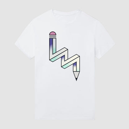 Geometric Pencil-Infinite Impossibility Sleeve T-Shirt