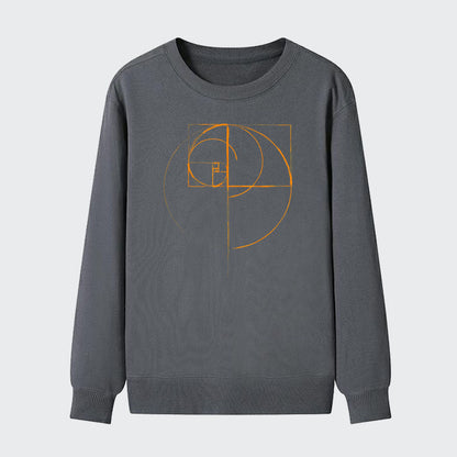 Men Gold Edition Fibonacci Cotton Sweatshirt