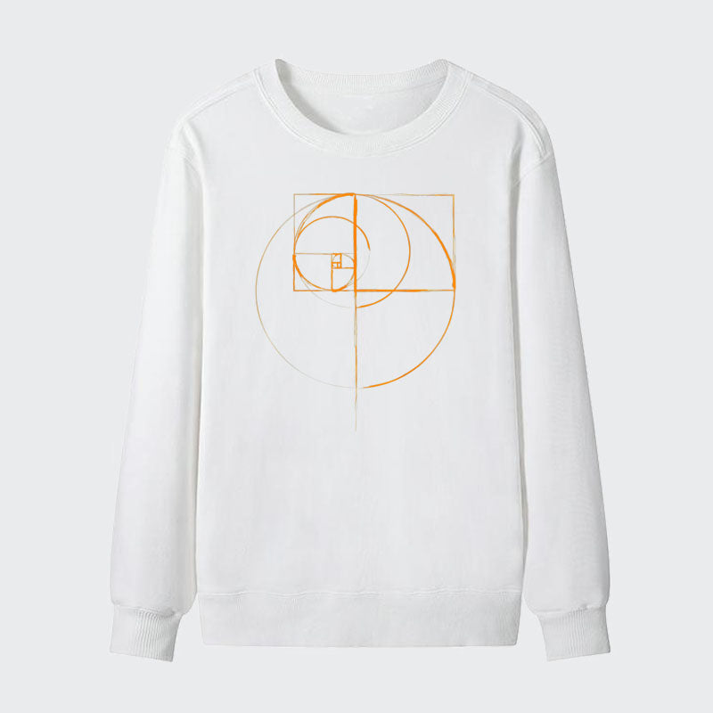 Men Gold Edition Fibonacci Cotton Sweatshirt