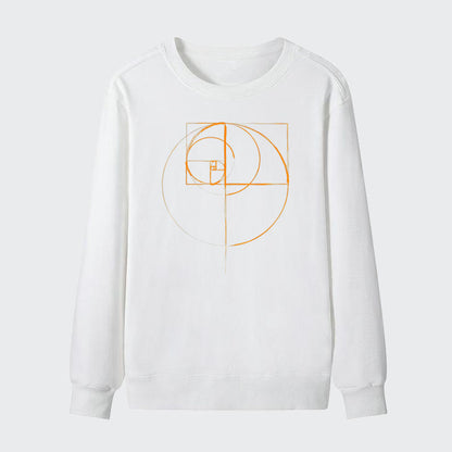 Men Gold Edition Fibonacci Cotton Sweatshirt