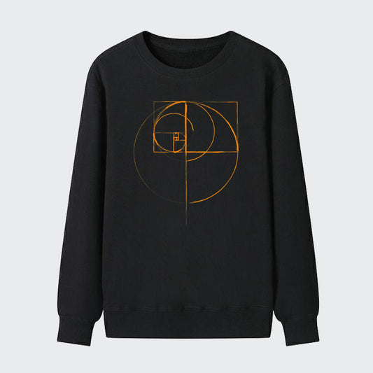 Men Gold Edition Fibonacci Cotton Sweatshirt