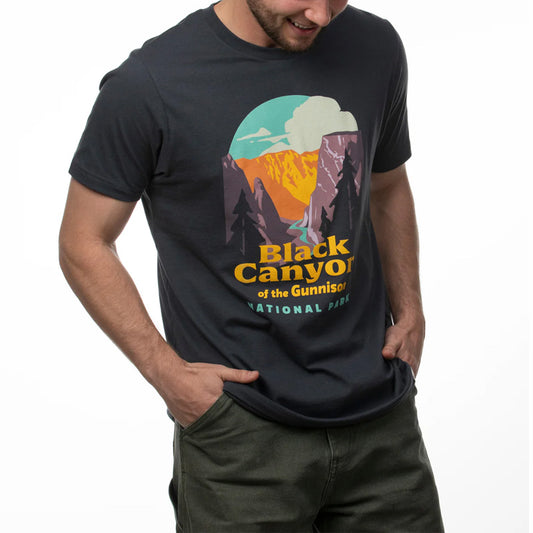 Black Gunnison Canyon National Park Unisex Short Sleeve T-Shirt