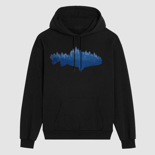 Fish Forest Cotton Hoodie