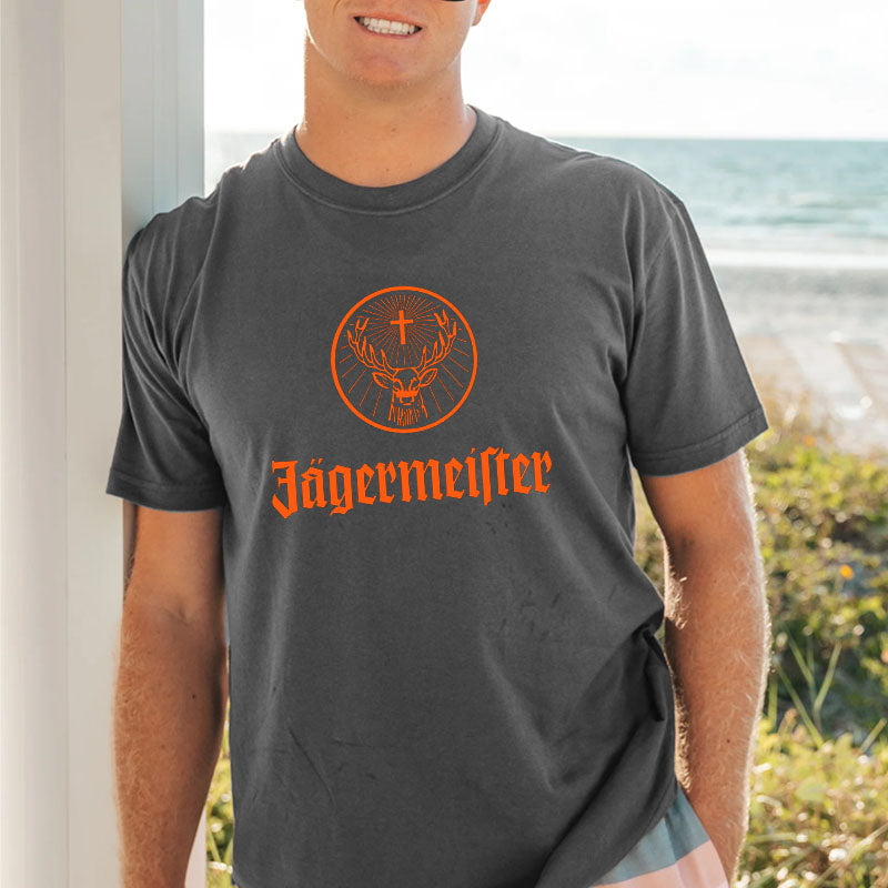 Men's Jägermeister Print Short Sleeve T-Shirt