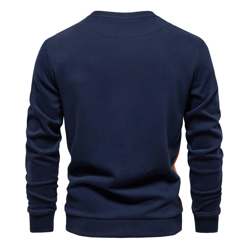 Men's Casual All-Match Round Neck Pullover Sweatshirt