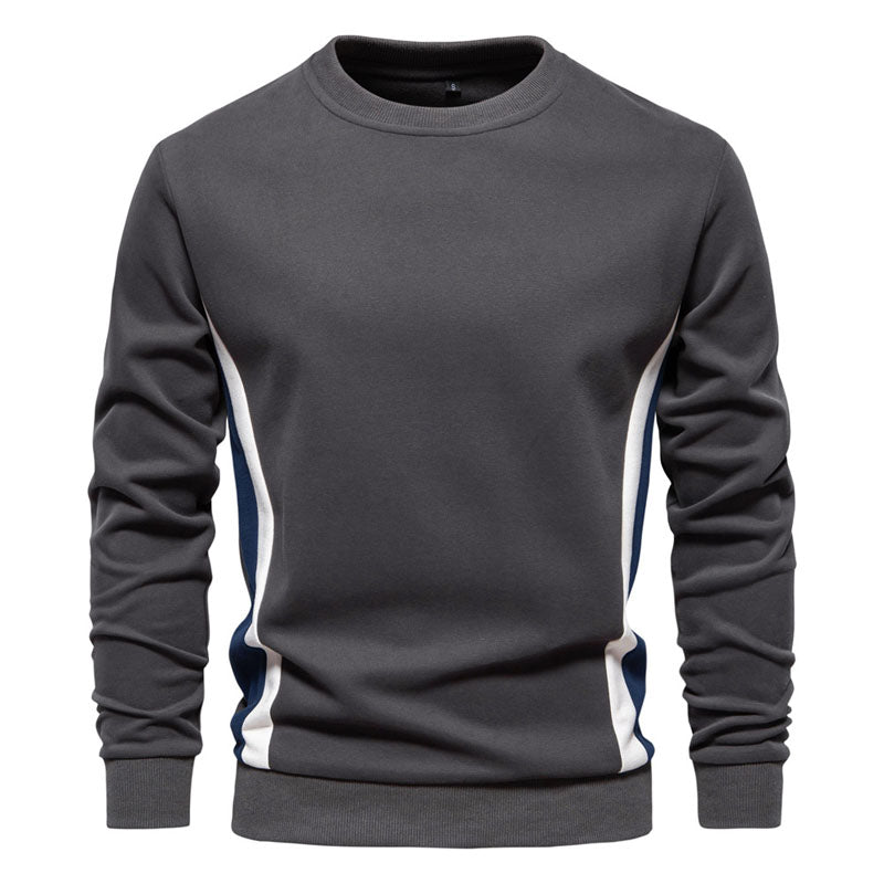 Men's Casual All-Match Round Neck Pullover Sweatshirt