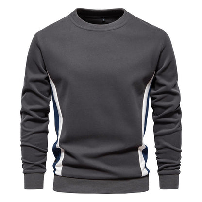 Men's Casual All-Match Round Neck Pullover Sweatshirt