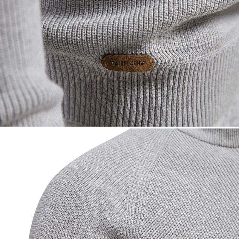 High Quality 1/4 Henley Sweater Sweatshirt