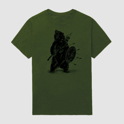 Men's Viking Bear Warrior Short Sleeve T-Shirt