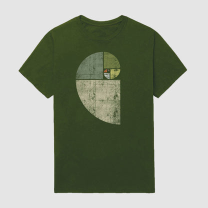 Men Vintage Fibonacci Short Sleeve T-shirt