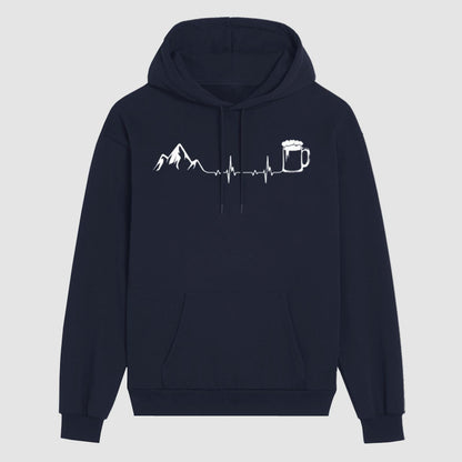 Heartbeat Mountain Beer  Hoodie