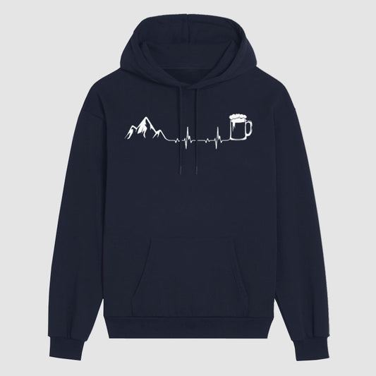 Heartbeat Mountain Beer  Hoodie