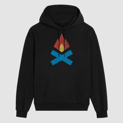 Camping Black Hoodie