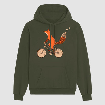 Biker Fox  Hoodie
