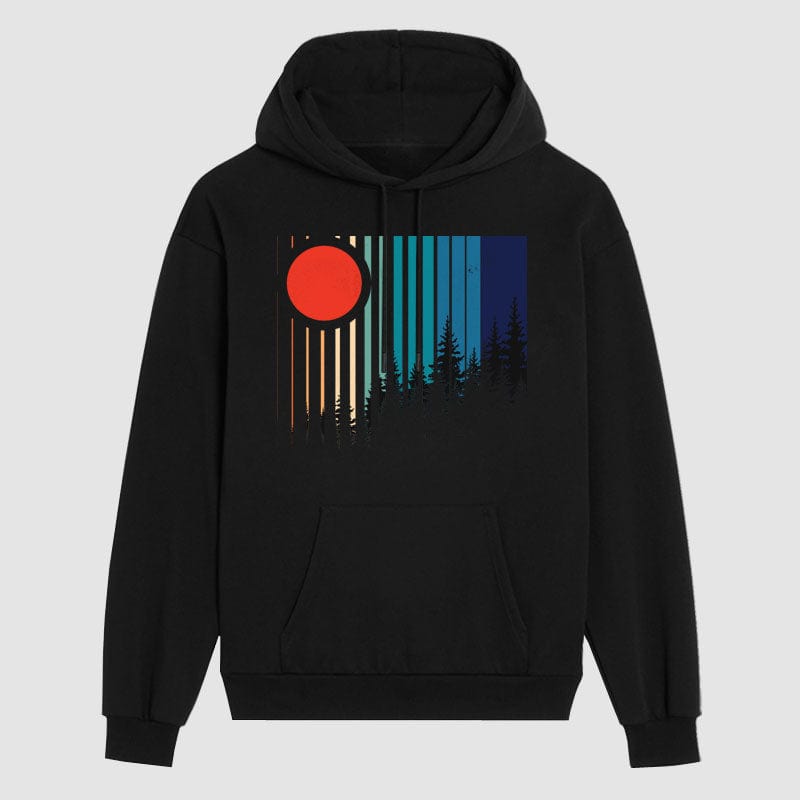  Forest  Black Hoodie