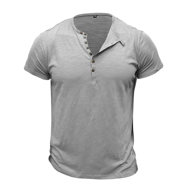 Slub Cotton Short Sleeve T-Shirt