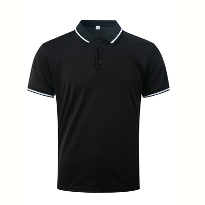 Men's Casual Button Rib Collar sports polo shirt