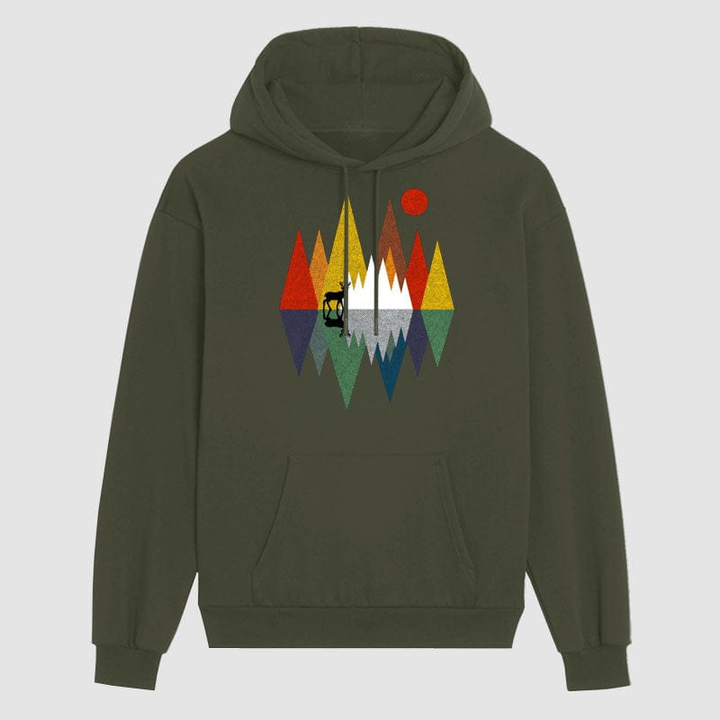  Mountain Deer  Hoodie