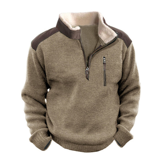 1/4 Zip Henley Sweatshirt