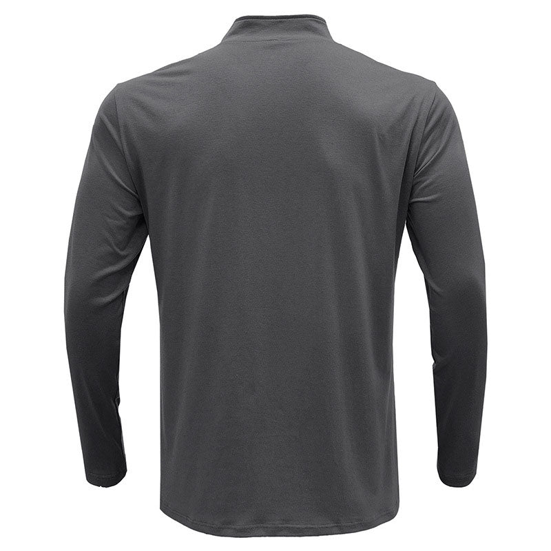 Half-Zip Stand  Long Sleeve Top