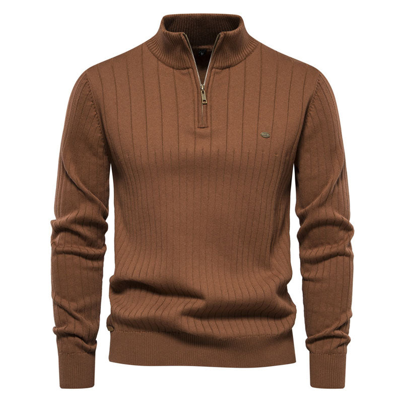 High Quality  1/4 Henley Sweater Sweatshirt