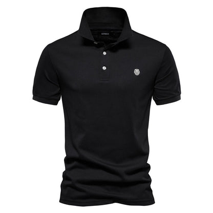 Men's High Quality 100% Cotton Casual Embroidered Polo Shirt