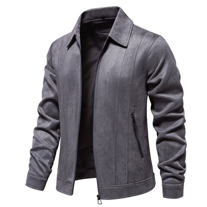 Men's Jacket Outdoor Versatile Casual Suede Jacket